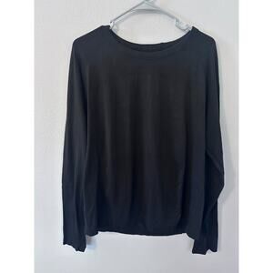 NWT Old Navy womens size 2x black fluid seamless fitted long sleeve top